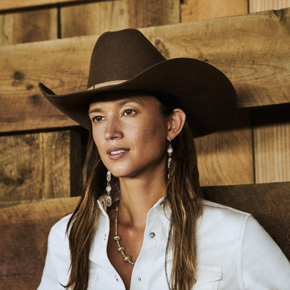 Men/Women Western Stetson Powder River 4X Cowboy Hat Mink