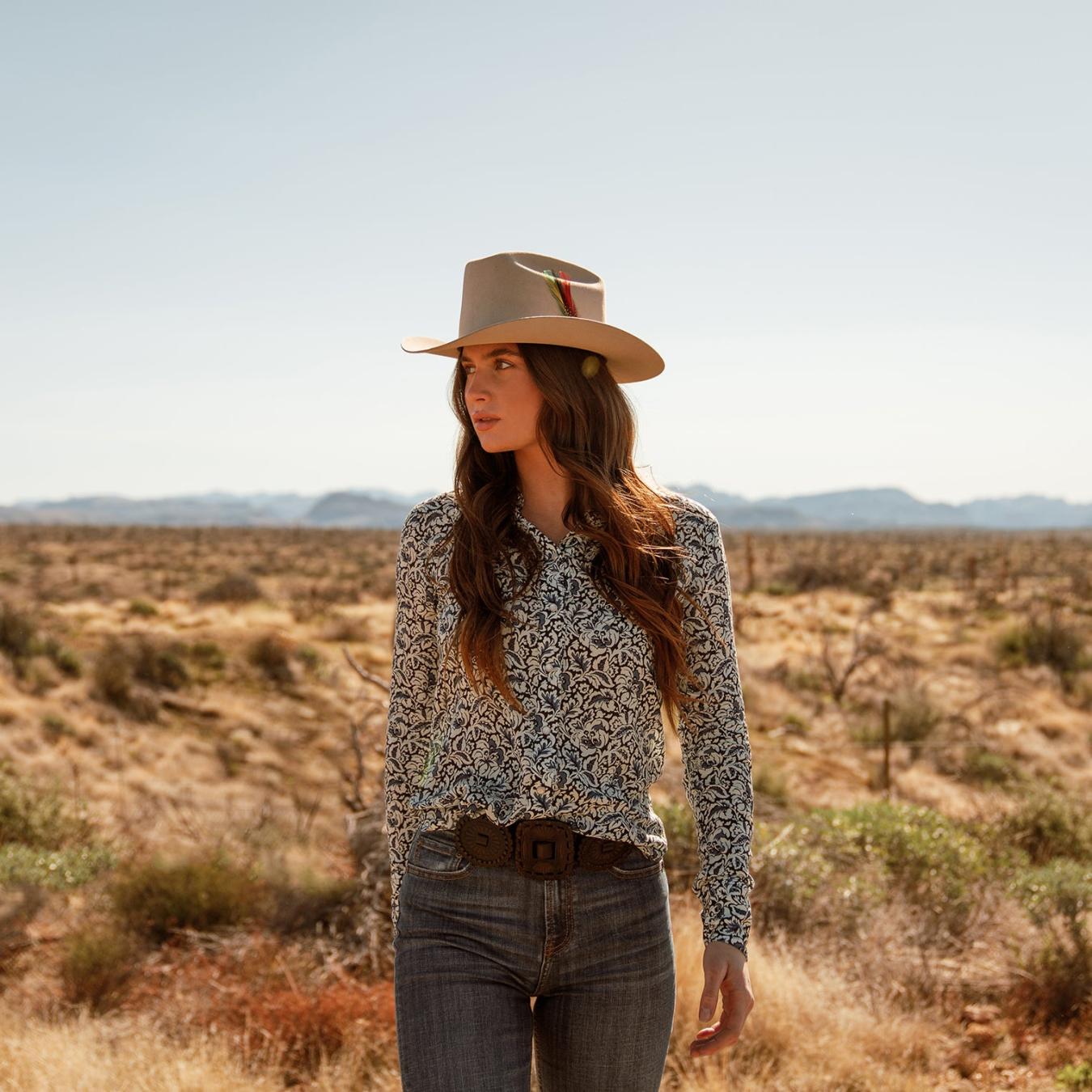Men/Women Western Stetson Range 6X Cowboy Hat Fawn