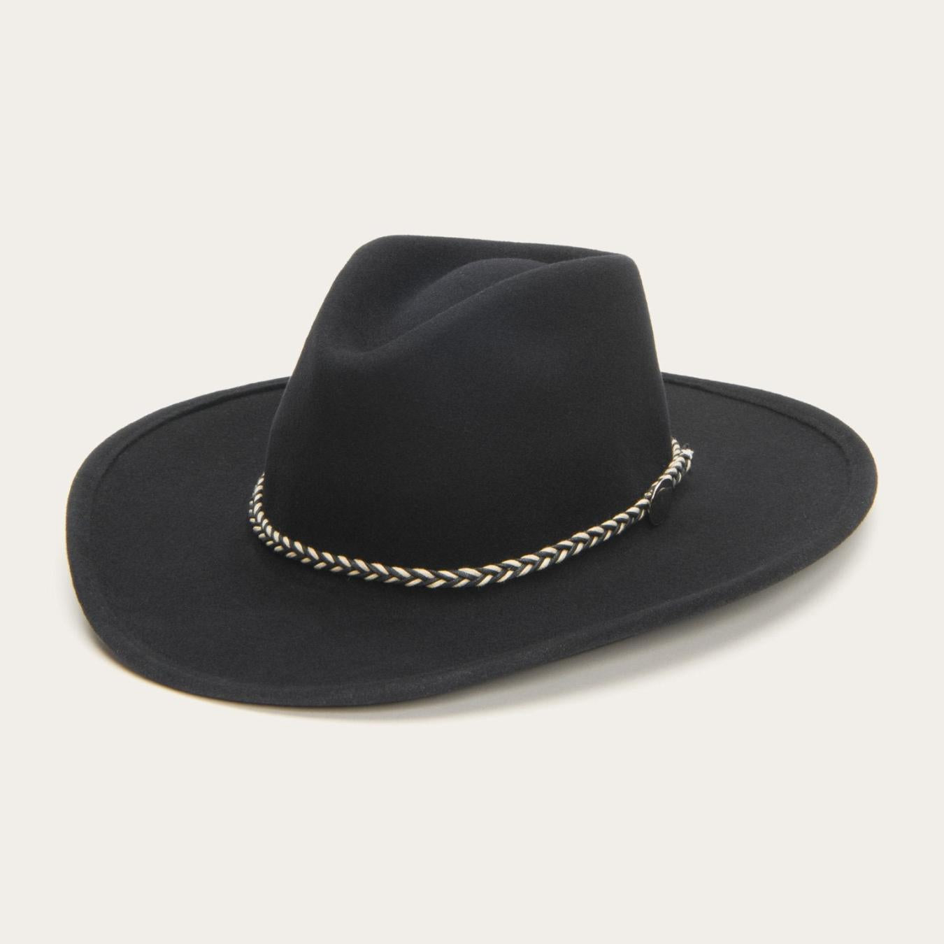 Men/Women Western Stetson Rawhide Black