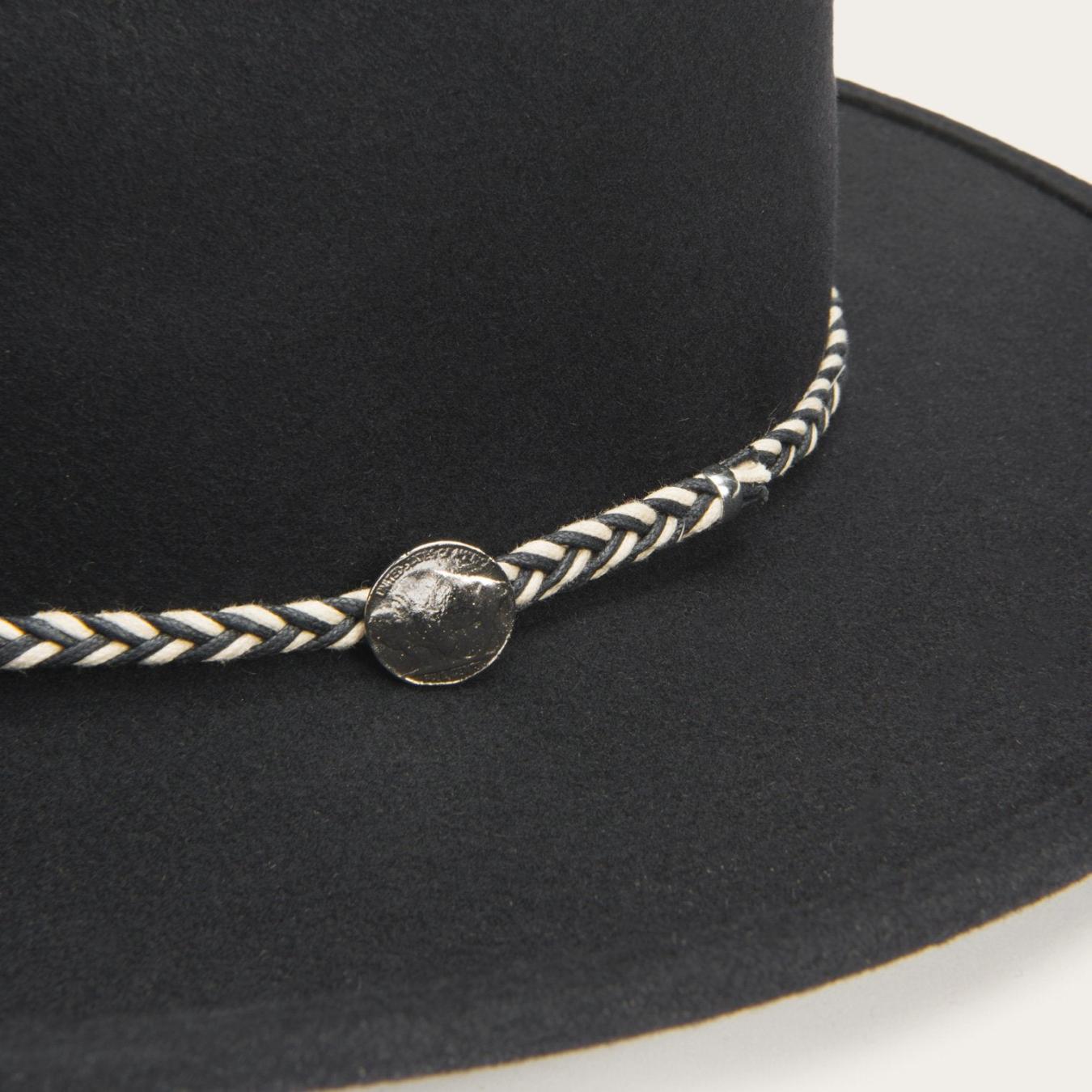 Men/Women Western Stetson Rawhide Black
