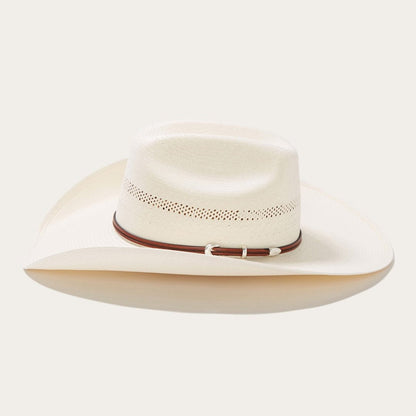 Men/Women Western Stetson Rincon 10X Straw Cowboy Hat Natural