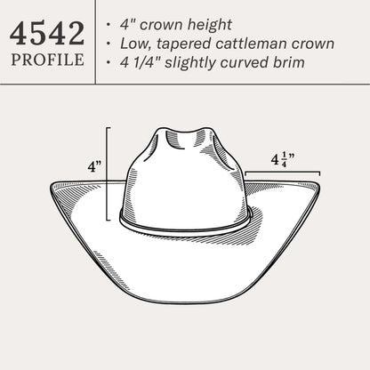 Men/Women Western Stetson Rincon 10X Straw Cowboy Hat Natural