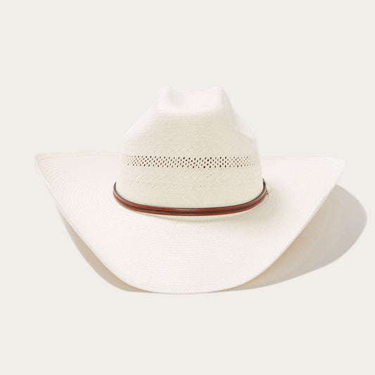 Men/Women Western Stetson Rincon 10X Straw Cowboy Hat Natural