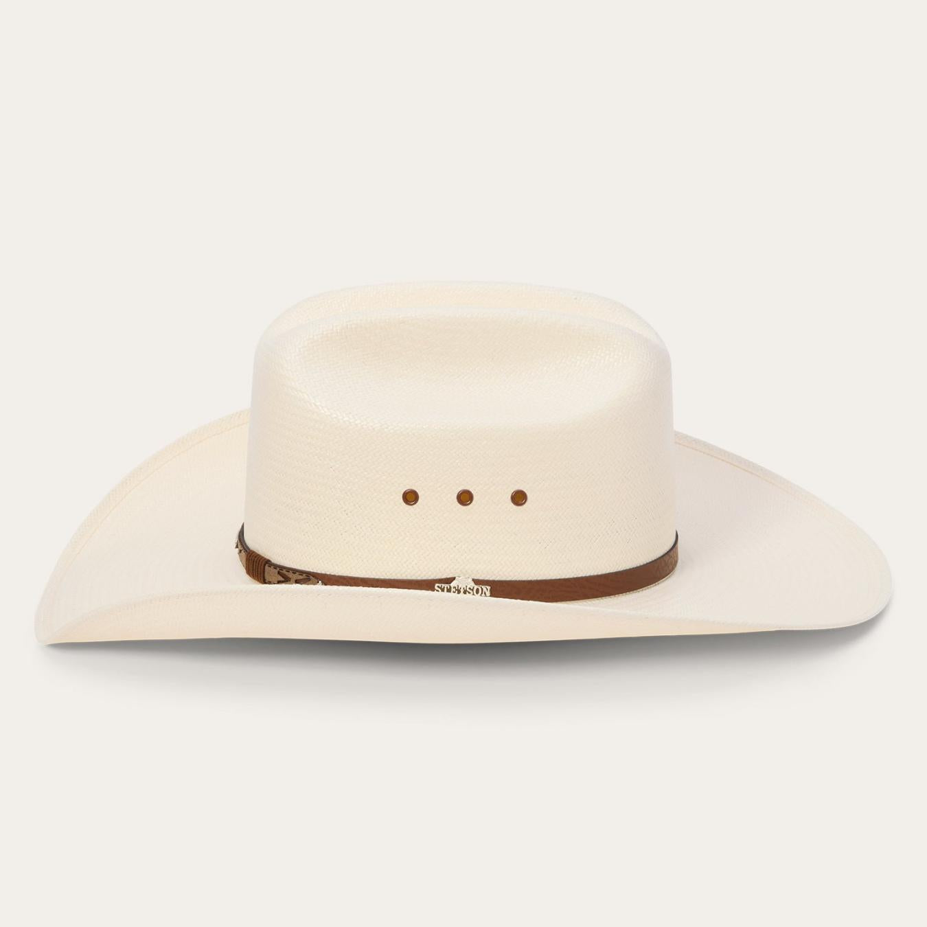 Men/Women Western Stetson Rodeo 10X Straw Cowboy Hat Natural