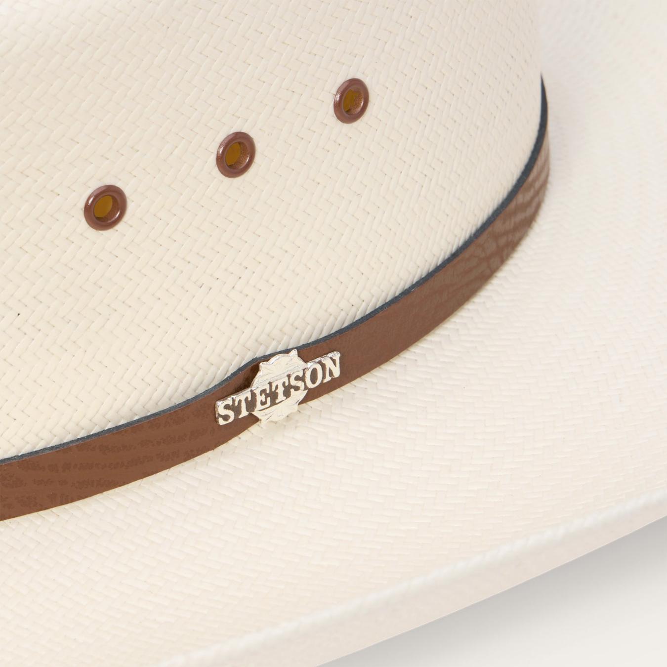 Men/Women Western Stetson Rodeo 10X Straw Cowboy Hat Natural