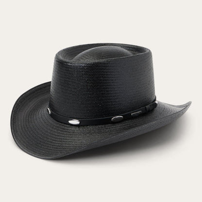 Men/Women Western Stetson Royal Flush 10X Straw Cowboy Hat Black