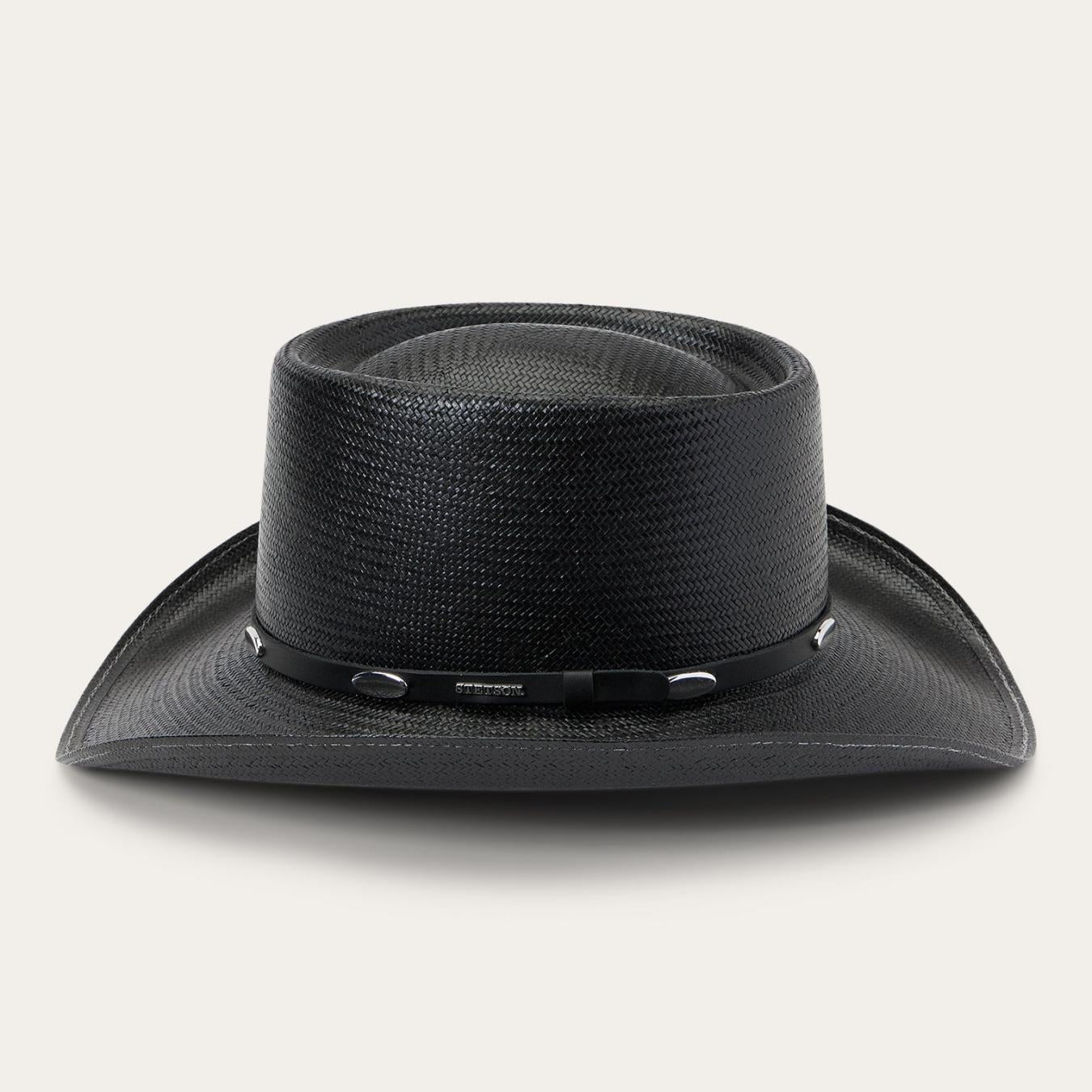 Men/Women Western Stetson Royal Flush 10X Straw Cowboy Hat Black