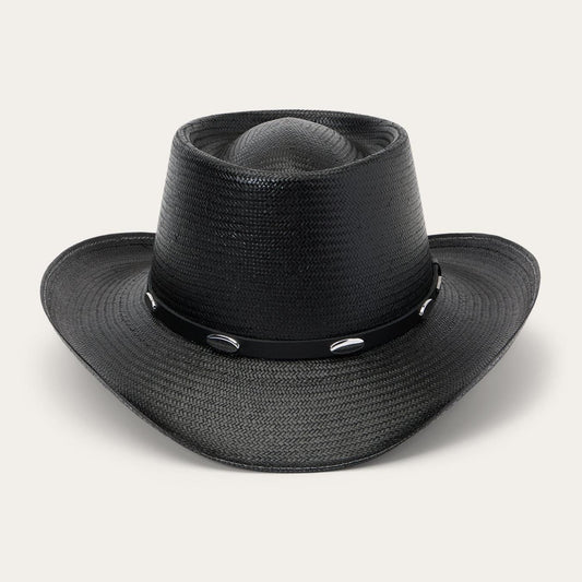 Men/Women Western Stetson Royal Flush 10X Straw Cowboy Hat Black