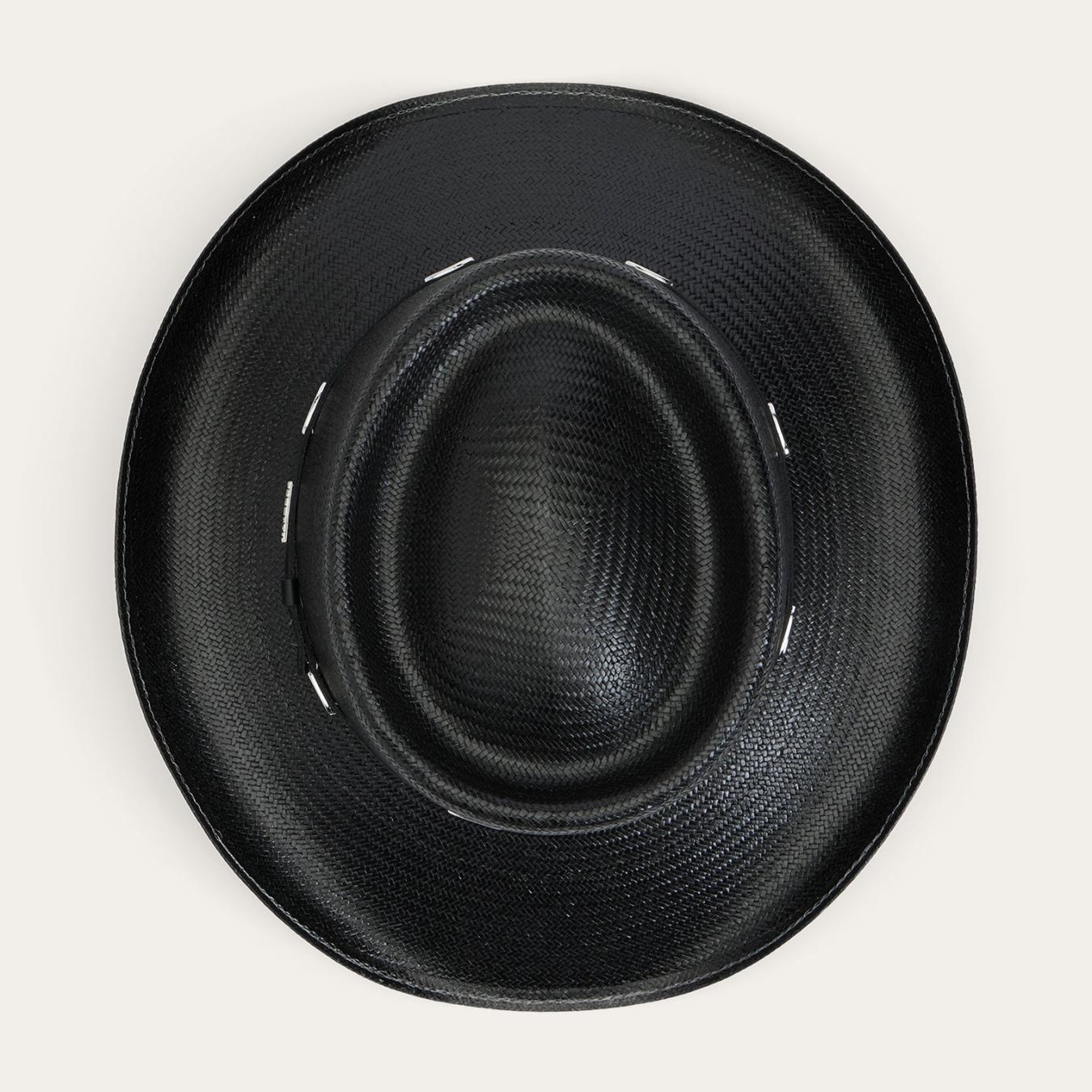 Men/Women Western Stetson Royal Flush 10X Straw Cowboy Hat Black