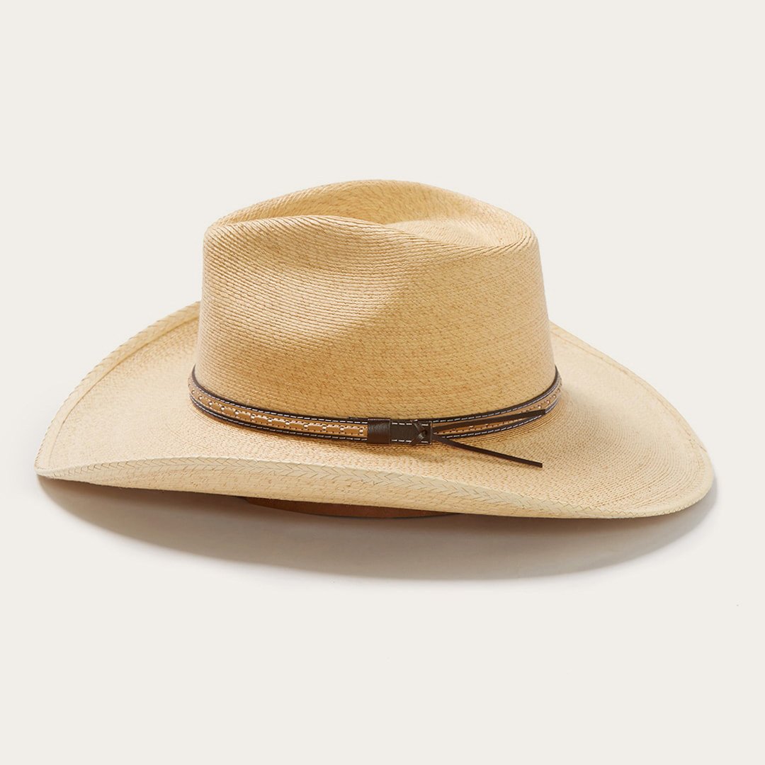 Men/Women Western Stetson Sawmill Palm Leaf Western Hat Toasted