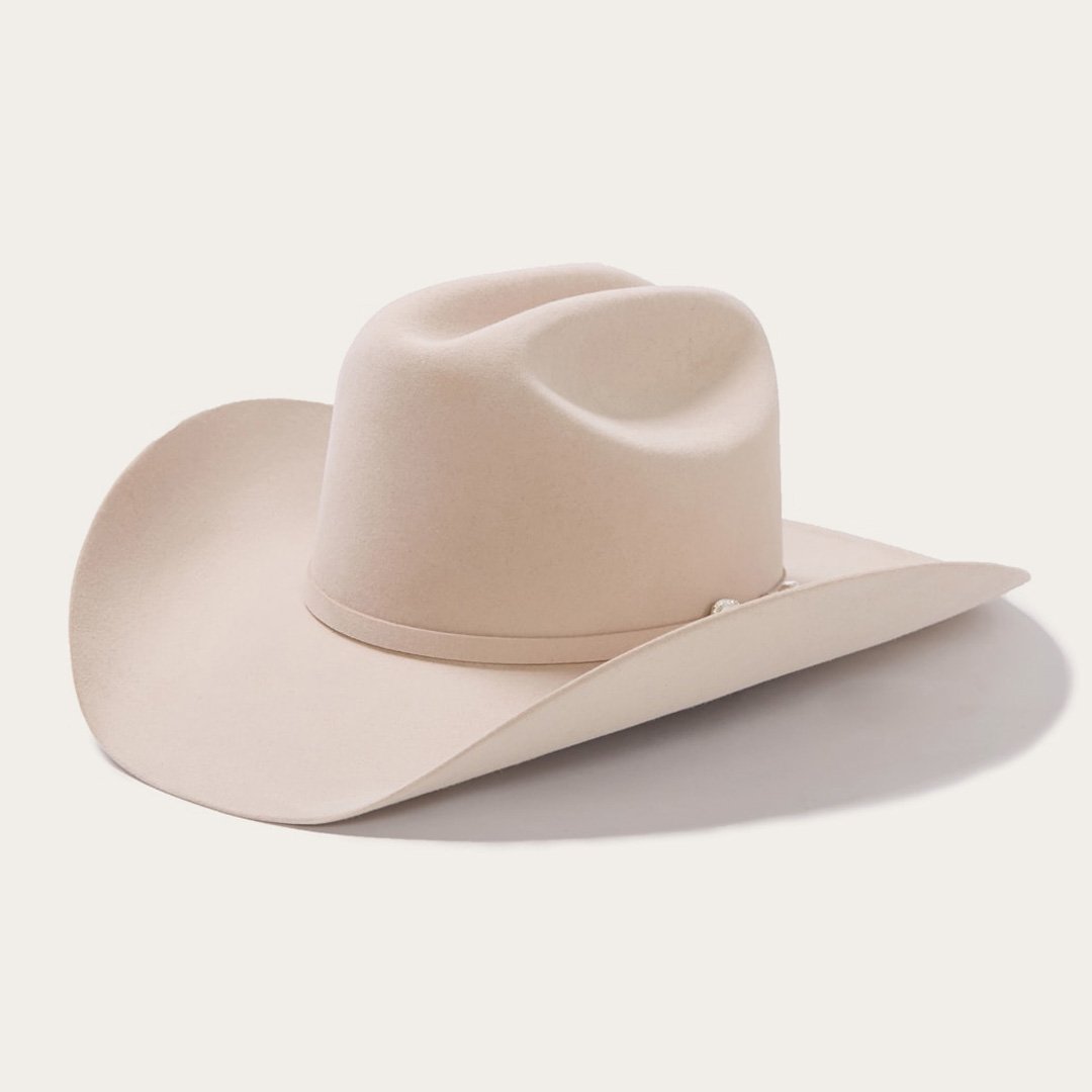 Men/Women Western Stetson Shasta 10X Premier Cowboy Hat Silverbelly