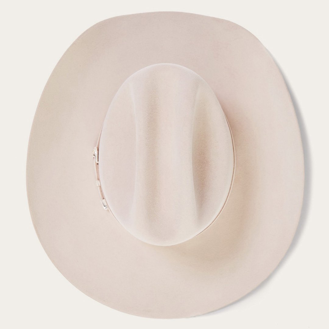 Men/Women Western Stetson Shasta 10X Premier Cowboy Hat Silverbelly