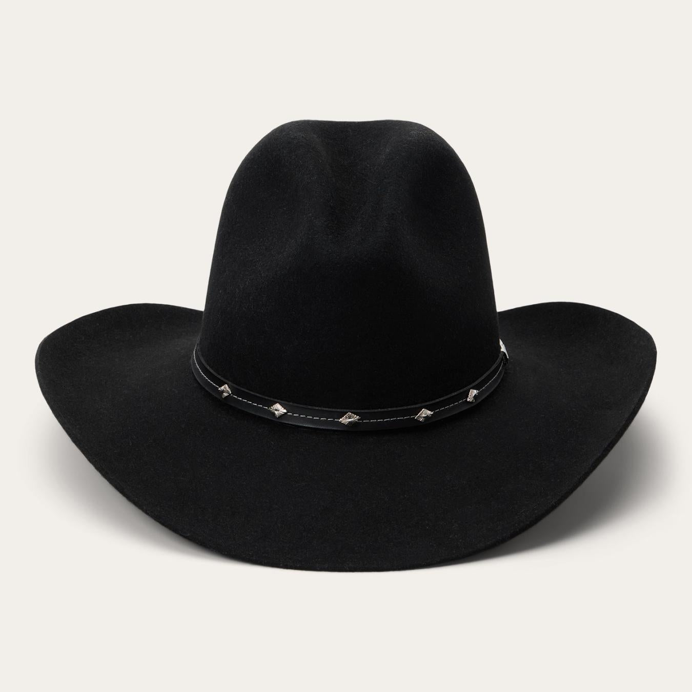 Men/Women Western Stetson Silver Mine 4X Cowboy Hat Black