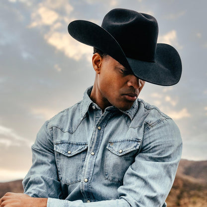 Men/Women Western Stetson Skyline 6X Cowboy Hat Black