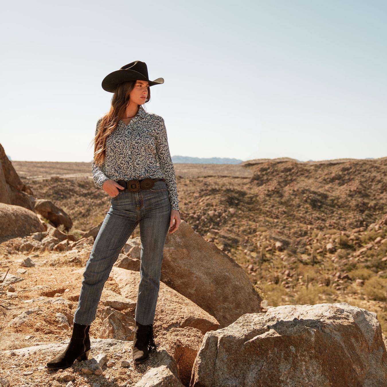 Men/Women Western Stetson Skyline 6X Cowboy Hat Black