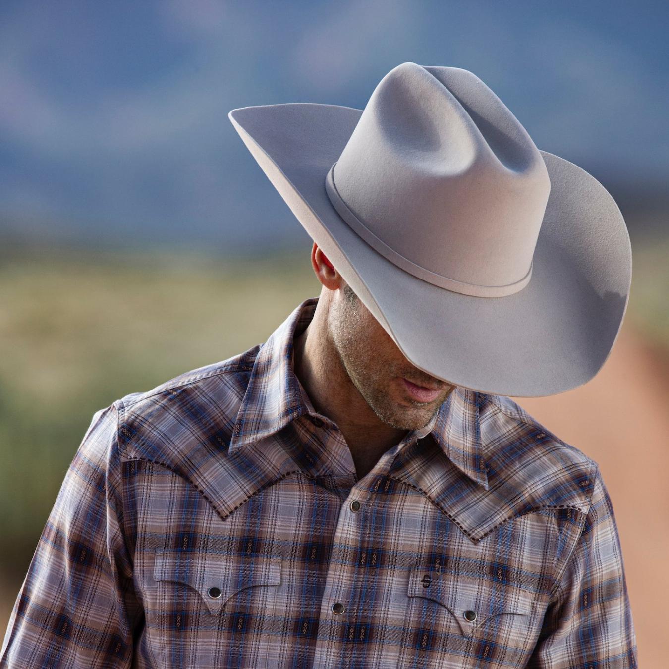 Men/Women Western Stetson Skyline 6X Cowboy Hat Granite
