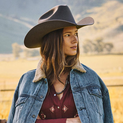 Men/Women Western Stetson Skyline 6X Cowboy Hat Granite
