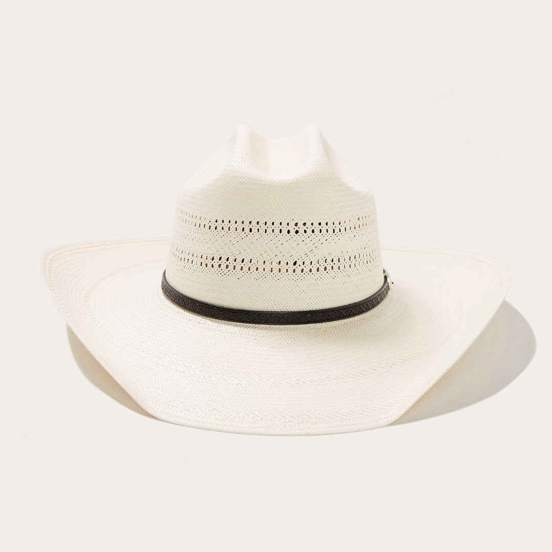 Men/Women Western Stetson Southpoint 10X Straw Cowboy Hat Natural