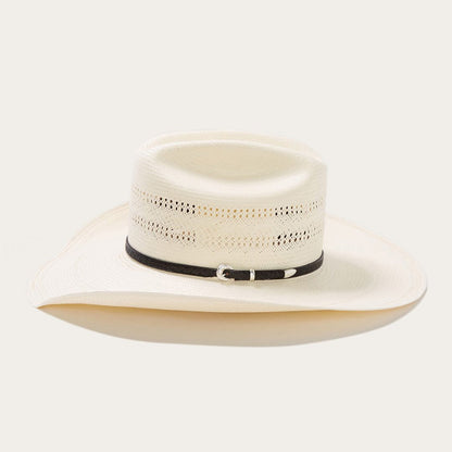 Men/Women Western Stetson Southpoint 10X Straw Cowboy Hat Natural