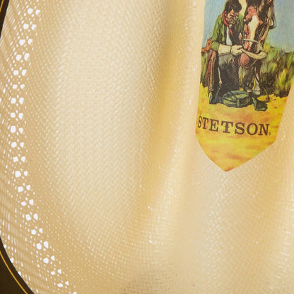 Men/Women Western Stetson Southpoint 10X Straw Cowboy Hat Natural