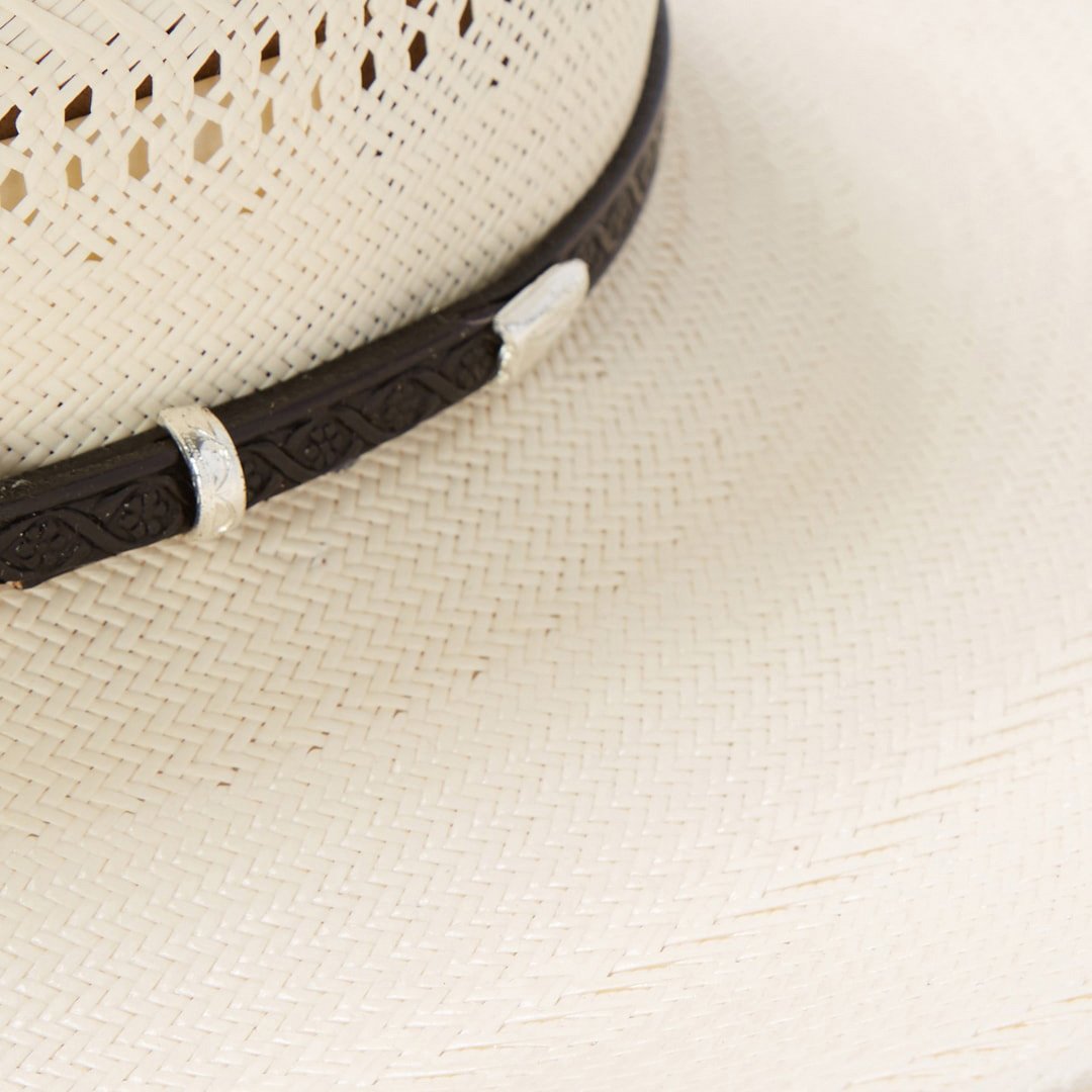 Men/Women Western Stetson Southpoint 10X Straw Cowboy Hat Natural