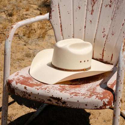 Men/Women Western Stetson Stanhope 10X Straw Cowboy Hat Natural