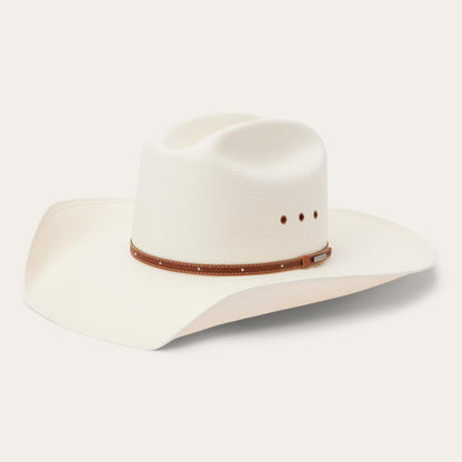Men/Women Western Stetson Stanhope 10X Straw Cowboy Hat Natural