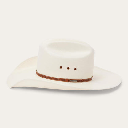 Men/Women Western Stetson Stanhope 10X Straw Cowboy Hat Natural