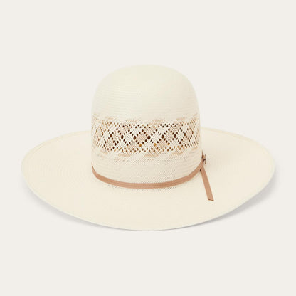 Men/Women Western Stetson Thunder 10X Straw Cowboy Hat Ivory Gray