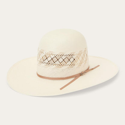 Men/Women Western Stetson Thunder 10X Straw Cowboy Hat Ivory Gray