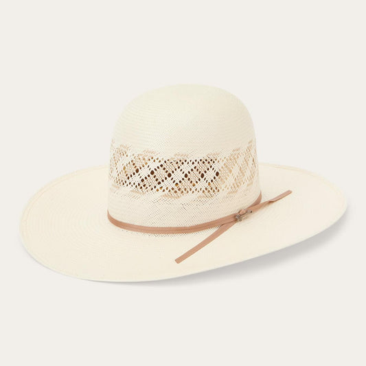 Men/Women Western Stetson Thunder 10X Straw Cowboy Hat Ivory Gray