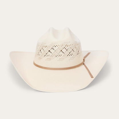 Men/Women Western Stetson Thunder 10X Straw Cowboy Hat Ivory Gray