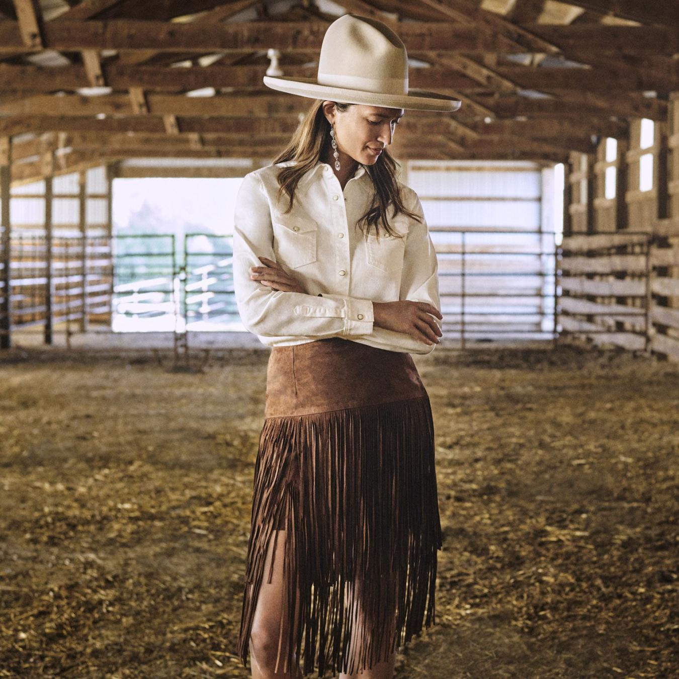 Men/Women Western Stetson Tom Mix 6X Cowboy Hat Silverbelly