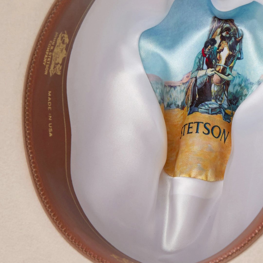 Men/Women Western Stetson Tom Mix 6X Cowboy Hat Silverbelly