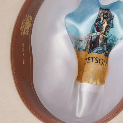 Men/Women Western Stetson Tom Mix 6X Cowboy Hat Silverbelly