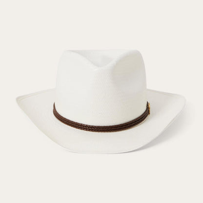Men/Women Western Stetson Woodrow Straw Hat Bleach