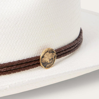 Men/Women Western Stetson Woodrow Straw Hat Bleach