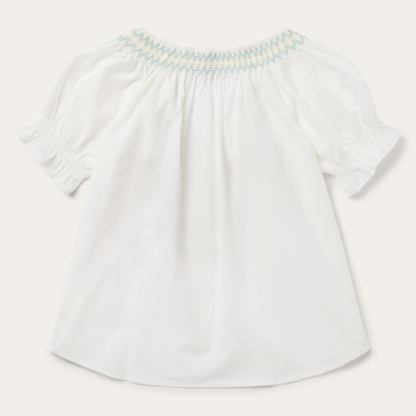 Women Blouses Stetson Cotton Voile Peasant Blouse White