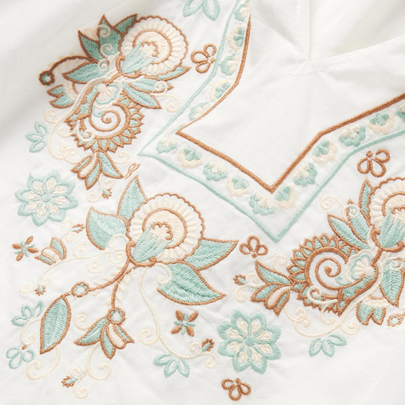 Women Blouses Stetson Cotton Voile Peasant Blouse White