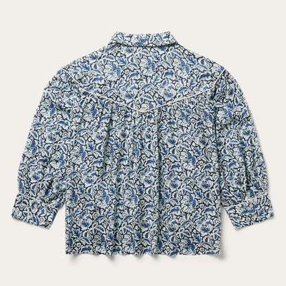 Women Blouses Stetson Indigo Tapestry Print Blouse Blue