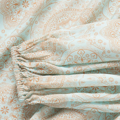 Women Blouses Stetson Mandala Print Peasant Blouse Blue