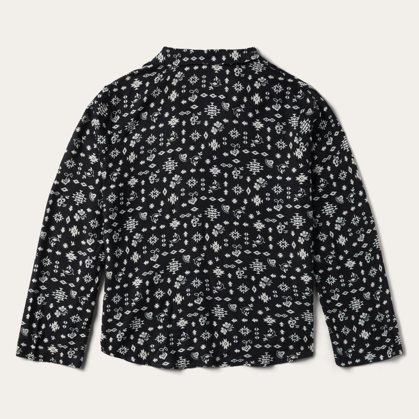 Women Blouses Stetson Southwestern Ditzy Print Blouse Black