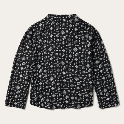 Women Blouses Stetson Southwestern Ditzy Print Blouse Black