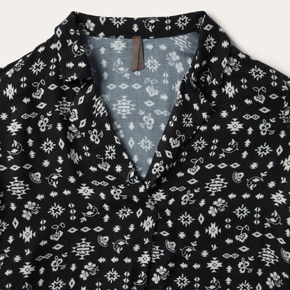 Women Blouses Stetson Southwestern Ditzy Print Blouse Black