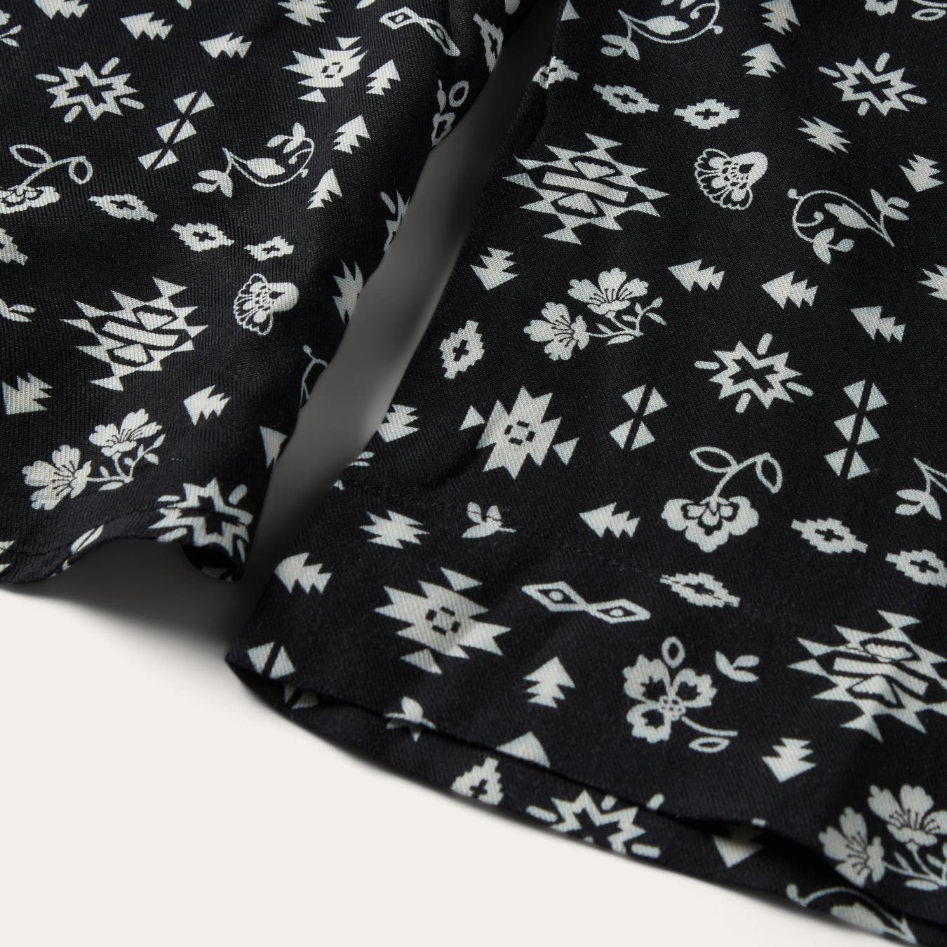 Women Blouses Stetson Southwestern Ditzy Print Blouse Black