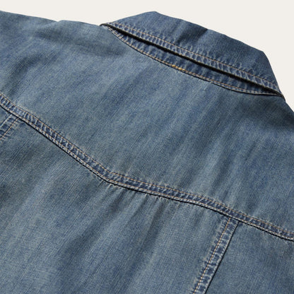Women Denim Shirts Stetson Boyfriend Fit Denim Shirt Blue