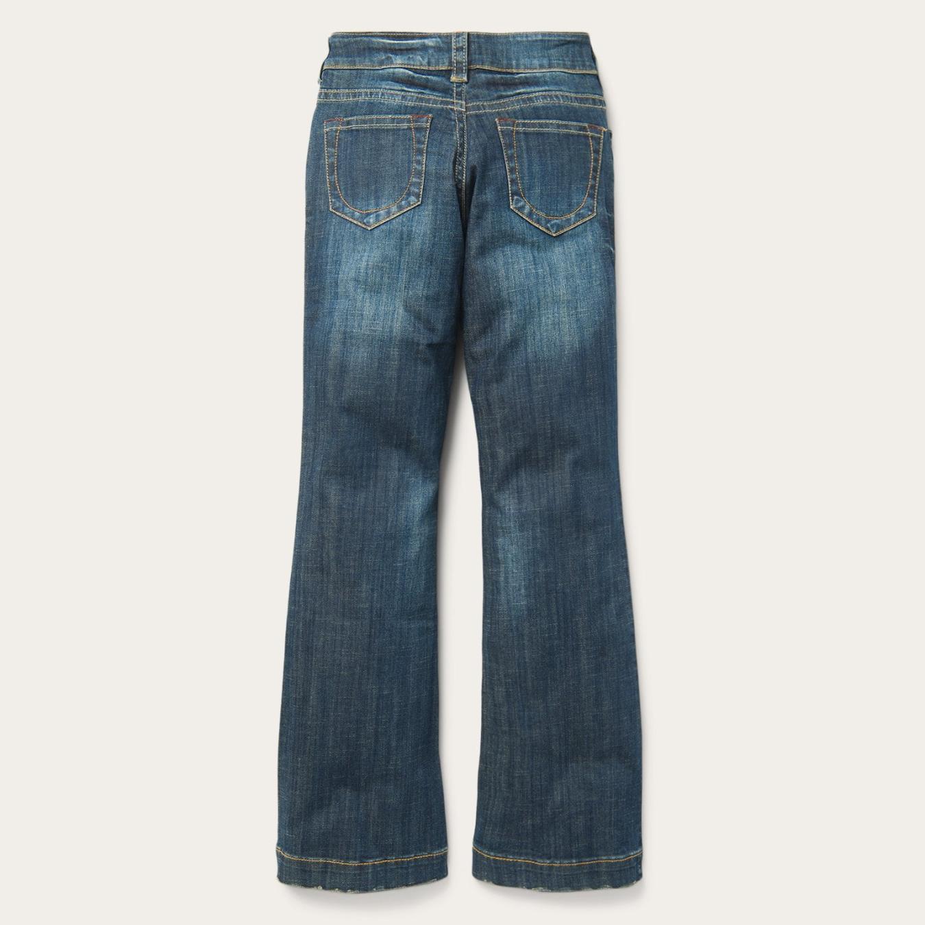 Women Denim Stetson 214 City Trouser Jeans In Medium Wash Blue