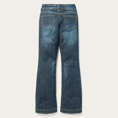 Women Denim Stetson 214 City Trouser Jeans In Medium Wash Blue