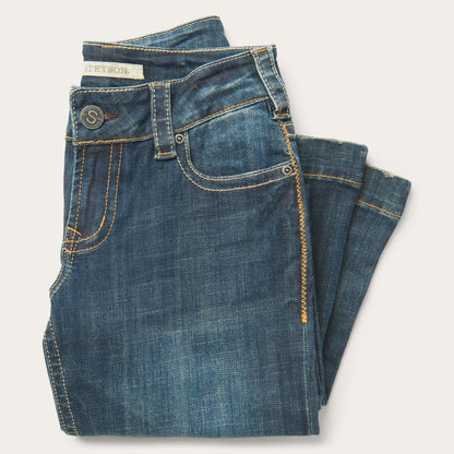 Women Denim Stetson 214 City Trouser Jeans In Medium Wash Blue