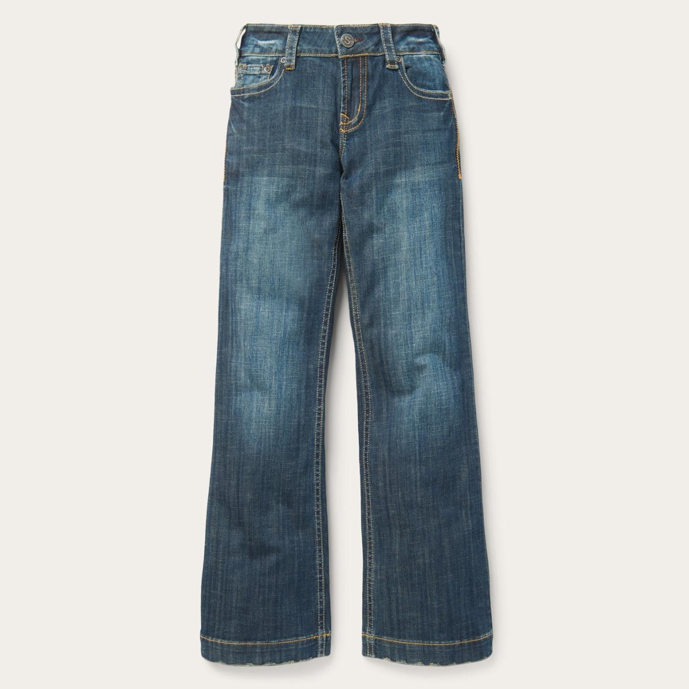 Women Denim Stetson 214 City Trouser Jeans In Medium Wash Blue